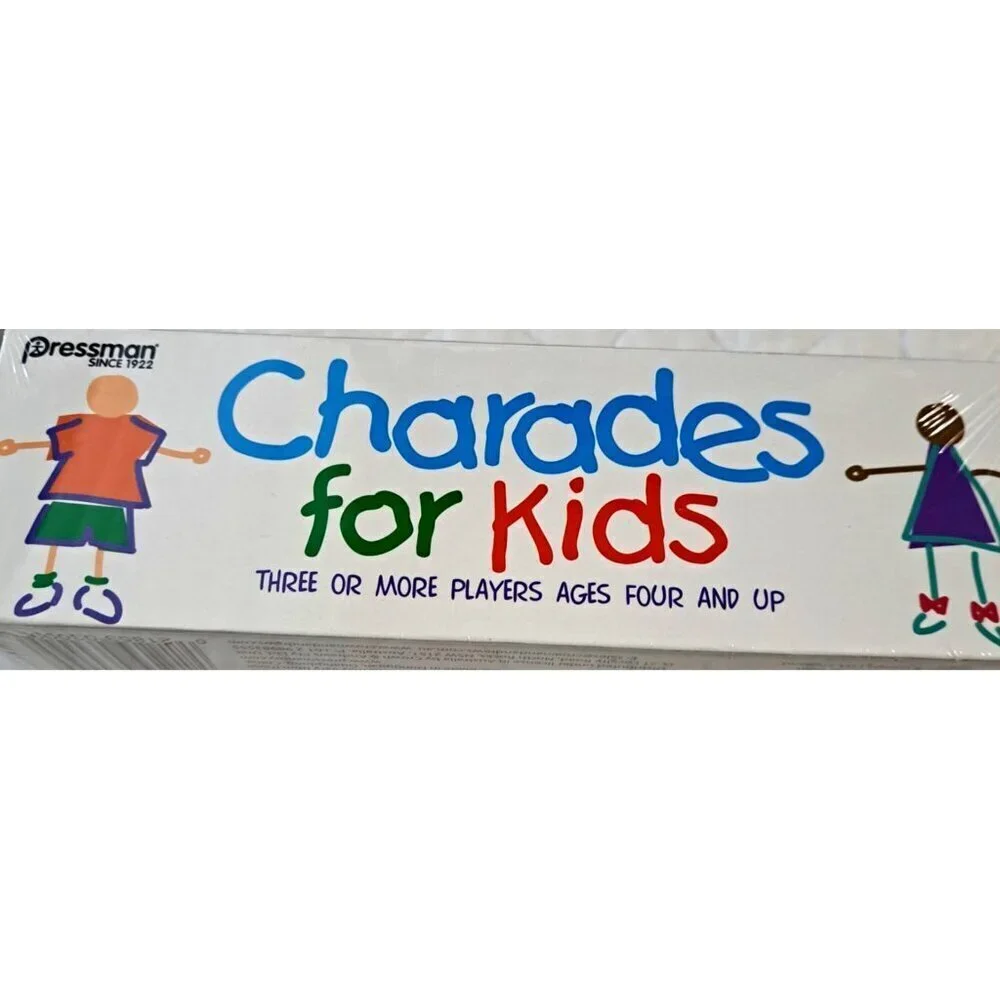 Pressman Charades for Kids for 3 or More Players Ages 4+  No Reading Required